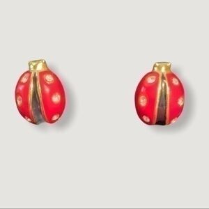 Fabulous Ladybug clip on Earrings